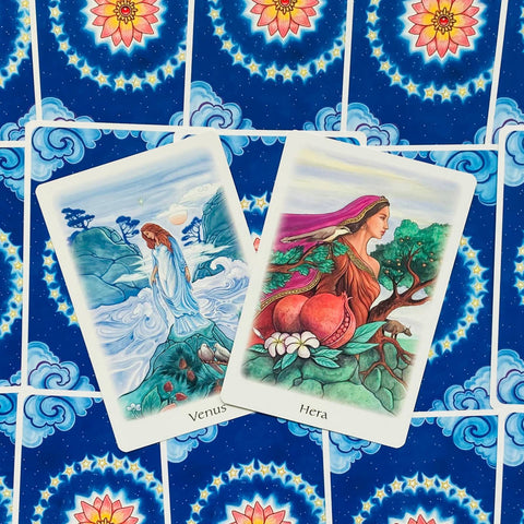 The Oracle Of The Goddess Set Book Deck Cards Esoteric Fortune Telling Agm