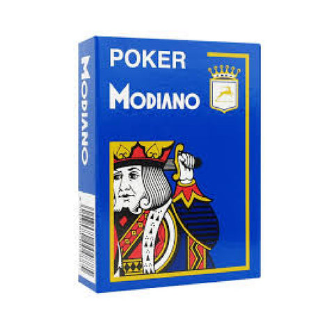 Modiano Poker Playing Cards Deck Light Blue 4 Jumbo Large Index Plastic