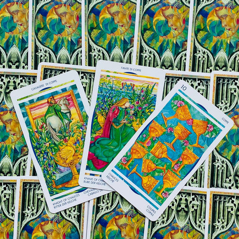 Crystal Tarot Deck Cards Esoteric Fortune Telling Lo Scarabeo