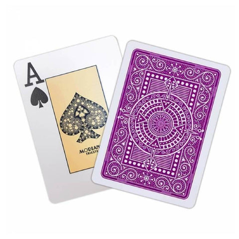 Texas Poker Hold Em Purple Playing Cards Modiano Jumbo Index Poker Size