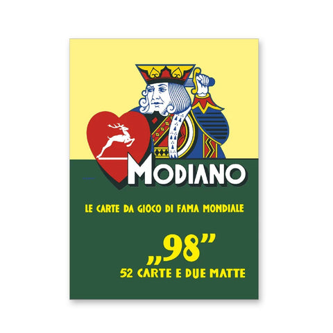 Modiano 98 Poker Blue Back Playing Cards Deck Poker Size