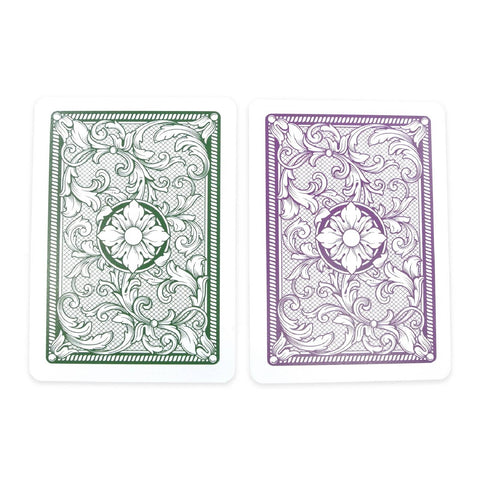 Legacy Playing Cards Poker Size (Green/Purple) Double Deck Set Copag