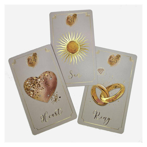 Azra’s Golden Lenormand Cards Deck – AGM Esoteric Fortune Telling Oracle