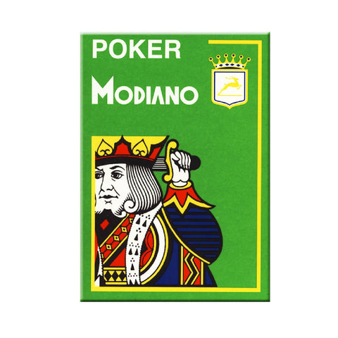 Modiano Poker Playing Cards Deck Light Green 4 Jumbo Large Index Plastic