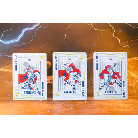 Thor: Love & Thunder Playing Cards Paper Led Lights Blue Gilded Difatta
