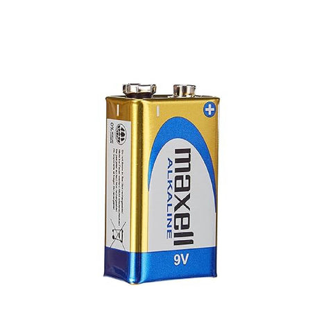 Maxell Alkaline 9V 6Lr61 Battery E Block 6Am6 Mn1604 En22 Long Life