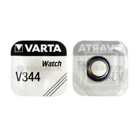 1x Varta V344 Silver Oxide Coin Button Cell Battery 1.55V