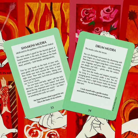 Mudras for Body Mind & Spirit Cards Deck Hirschi Agm With Bag