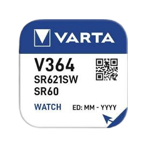 Varta V364 Silver Oxide 1.55V Watch Battery Coin Button Cell
