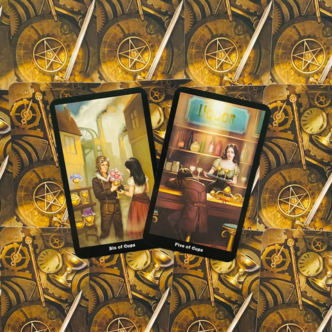 The Steampunk Tarot Cards Deck Esoteric Telling Barbara Moore Llewellyn