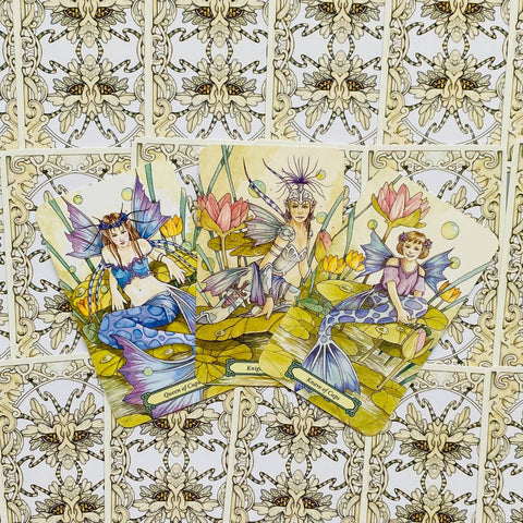 Mystic Faerie Tarot Cards Deck Book Kit Barbara Moore Ravenscroft Llewellyn