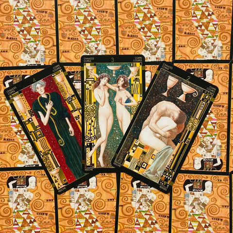 Golden Tarot Of Klimt Deck Cards Multilingual Lo Scarabeo By Gustav Klimt