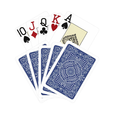Texas Poker Hold Em Blue Color Playing Cards Modiano Jumbo Index Poker Size