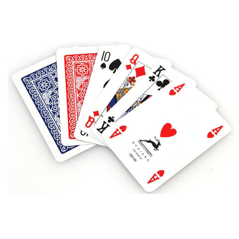 Modiano 98 Poker 2 Cards Decks Set Red Blue Back Poker Size Made In Italy