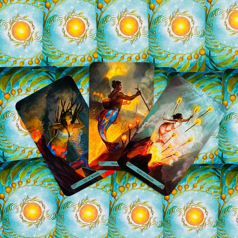 Mermaid Tarot Cards Deck Leeza Robertson Julie Dillon Esoteric Llewellyn With Bag