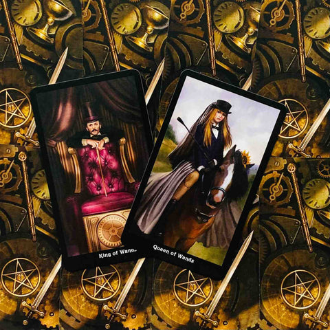 The Steampunk Mini Tarot Cards Deck Esoteric Telling Barbara Moore Llewellyn