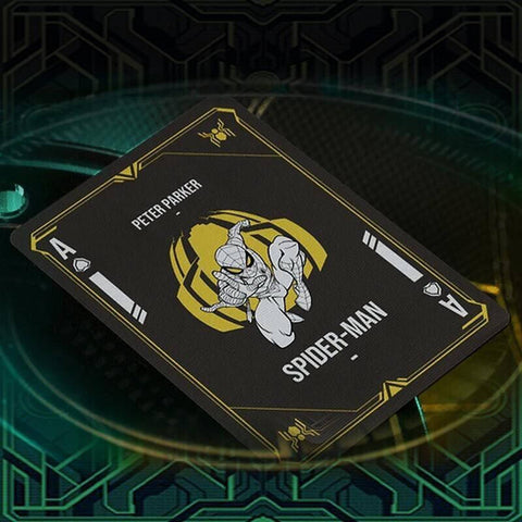Spider-Man Black & Gold Playing Cards Deck Taiwan Playing Card Company