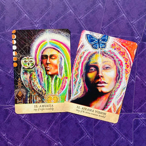 Earth Warriors Oracle Deck Cards Esoteric Fortune Telling Blue Angel