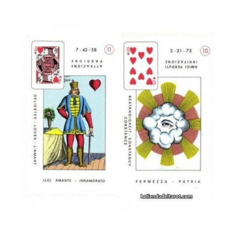 La Nuova Cartomancy Tarot Playing Cards Deck Modiano Magic Esoteric