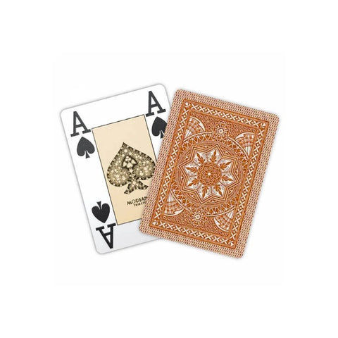 Modiano Poker Orange Playing Cards Deck 4 Jumbo Index Large Plastic