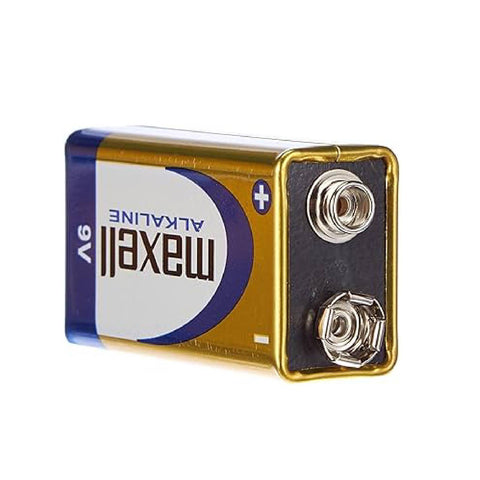 Maxell Alkaline 9V 6Lr61 Battery E Block 6Am6 Mn1604 En22 Long Life