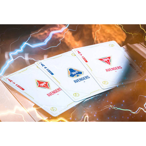 Thor: Love & Thunder Playing Cards Paper Led Lights Blue Gilded Difatta