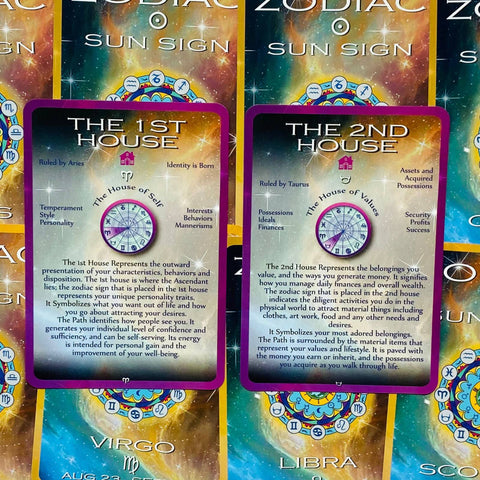 Positive Astrology Cards Krystal Savoy Esoteric Fortune Telling Agm
