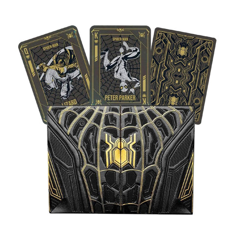 Spider-Man Black & Gold Playing Cards Deck Taiwan Playing Card Company