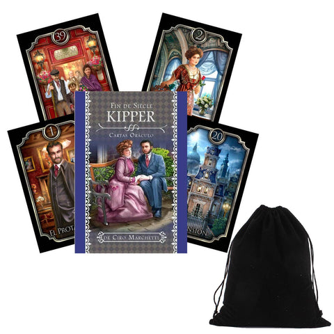 Fin De Siècle Kipper Oracle Cards Deck Marchetti Spanish Edition Agm With Bag
