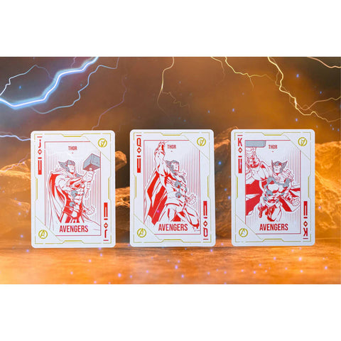Thor: Love & Thunder Playing Cards Paper Led Lights Blue Gilded Difatta