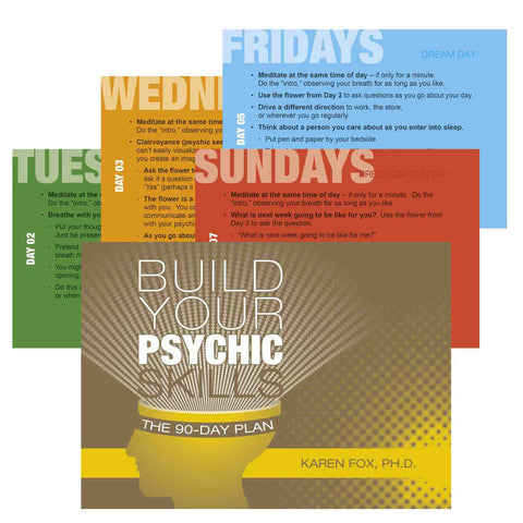 Build Your Psychic Skills: The 90-Day Plan Cards Deck Schiffer Publishing