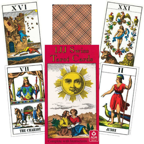 1JJ Swiss Tarot Cards Deck Esoteric Fortune Telling With Bag