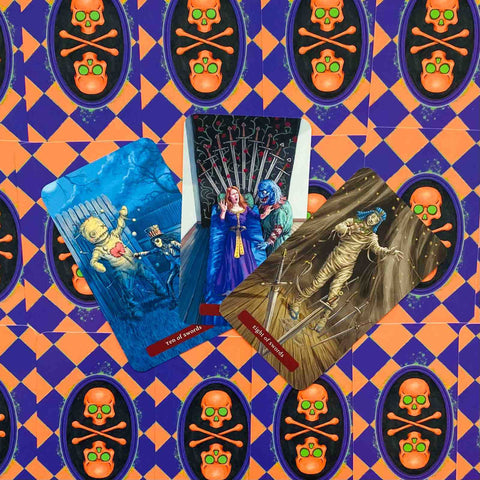 Trick Or Treat Tarot Cards Deck Llewellyn By Barbara Moore Contemporary