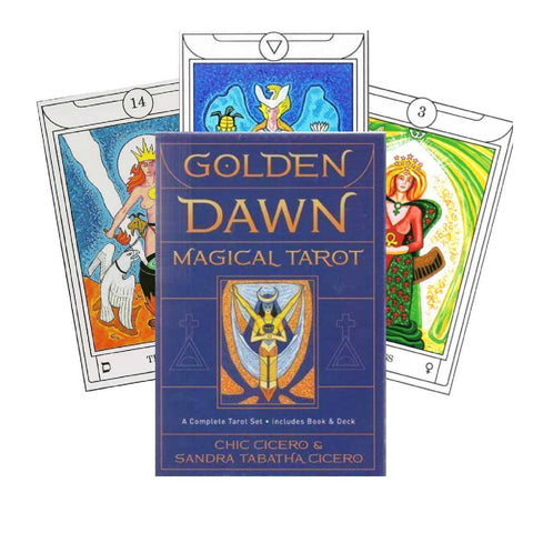 Golden Dawn Magical Tarot Cards Deck Book Set Chic Cicero Esoteric Llewellyn