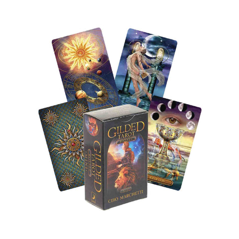 Gilded Tarot Royale Mini Cards Deck Llewellyn Ciro Marchetti Small Edition