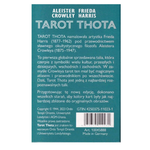 Tarot Thota Standard Deck Cards Polish Edition Thoth Tarot
