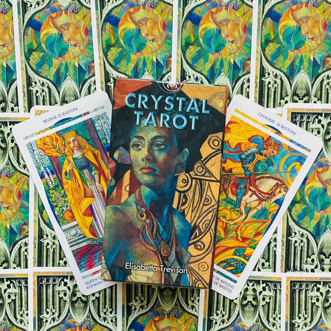 Crystal Tarot Deck Cards Esoteric Fortune Telling Lo Scarabeo