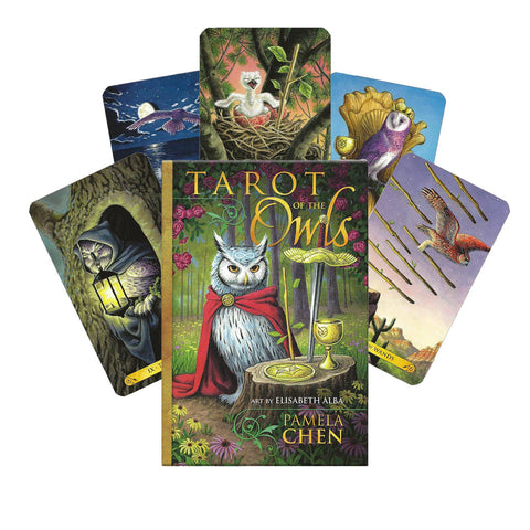 Tarot Of The Owls Cards Deck Art By Elisabeth Alba Pamela Chena Llewellyn