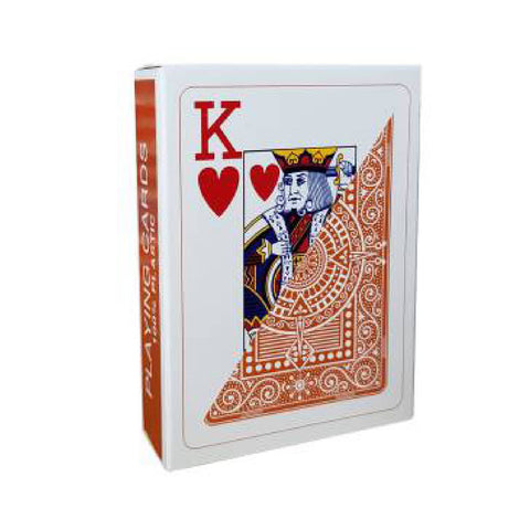 Texas Poker Hold Em Brown Playing Cards Deck Modiano Jumbo Index Poker Size