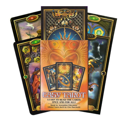 Easy Tarot Cards & Guidebook Set  – Llewellyn Fortune Telling Beginner Tarot Kit