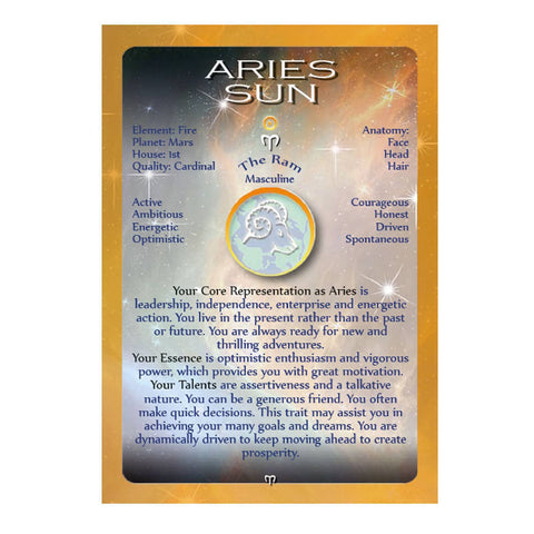 Positive Astrology Cards Krystal Savoy Esoteric Fortune Telling Agm