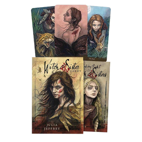 Witch Sister Tarot Cards Deck Julia Jeffrey Witchcraft Esoteric Llewellyn