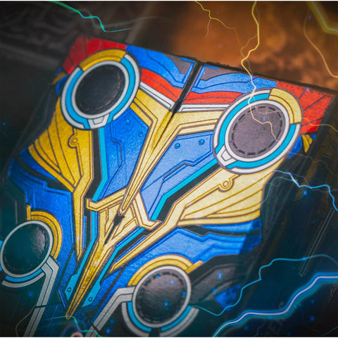 Thor: Love & Thunder Playing Cards Paper Led Lights Blue Gilded Difatta