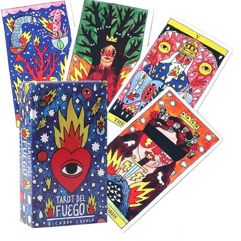 Tarot Del Fuego Cards Deck By Ricardo Cavolo Fournier Telling Spain