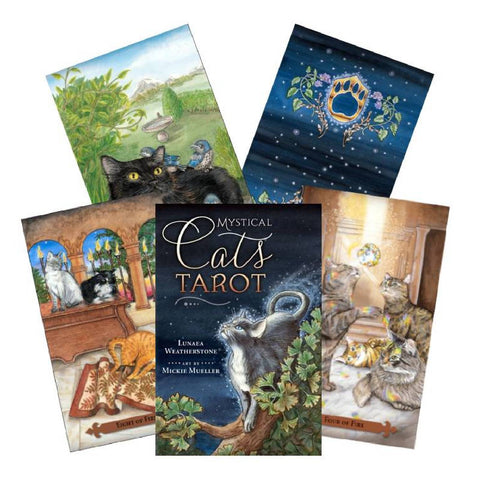Mystical Cats Tarot Deck Lunaea Weatherstone Mickie Mueller Llewellyn