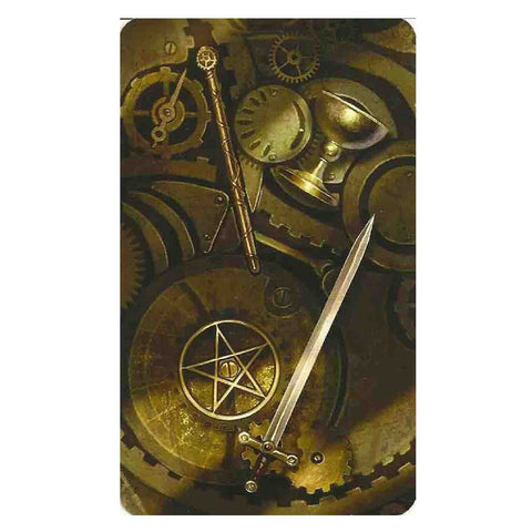 The Steampunk Mini Tarot Cards Deck Esoteric Telling Barbara Moore Llewellyn