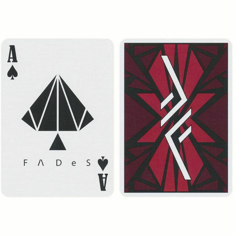 Fades Playing Cards Deck Difatta USpcc Magic Tricks Poker Zaggia Biscaro Red