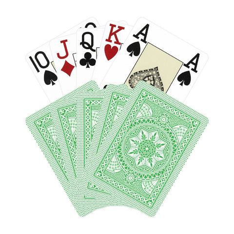 Modiano Poker Playing Cards Deck Light Green 4 Jumbo Large Index Plastic