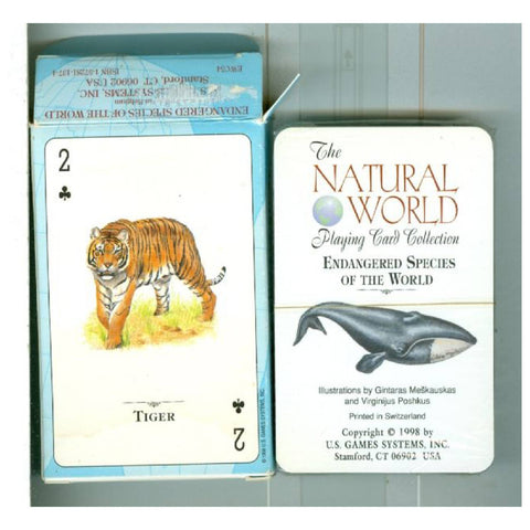 Endangered Species Of The Natural World Playing Cards Deck US Games Systems