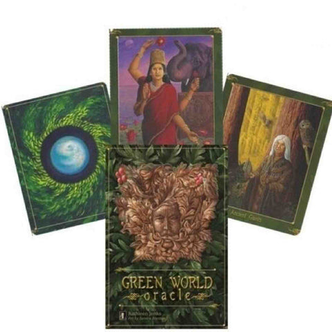 Green World Oracle Deck Cards Esoteric Kathleen Jenks Schiffer Publishing